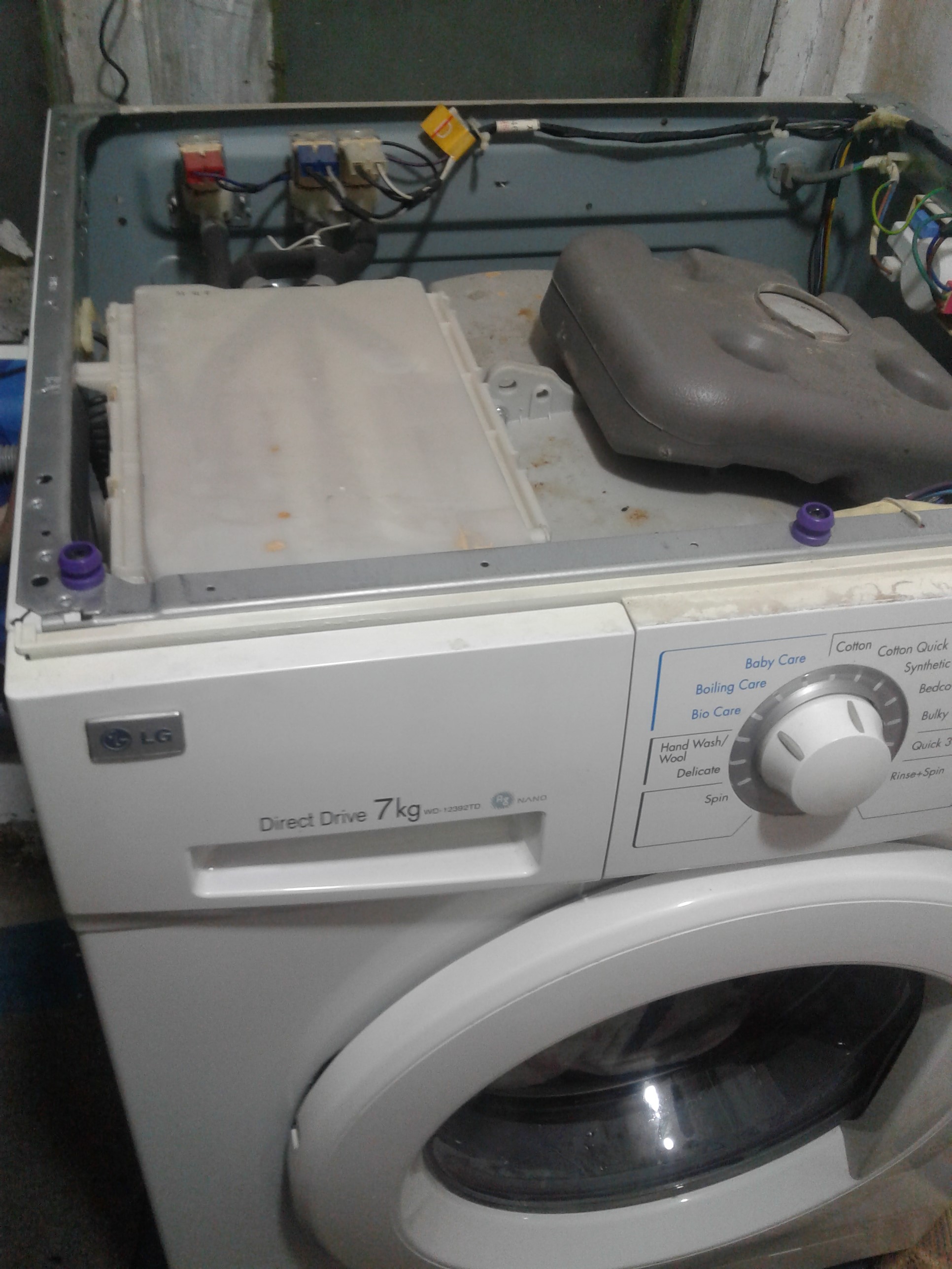 تعمیر ماشین لباسشویی دایرکت درایو