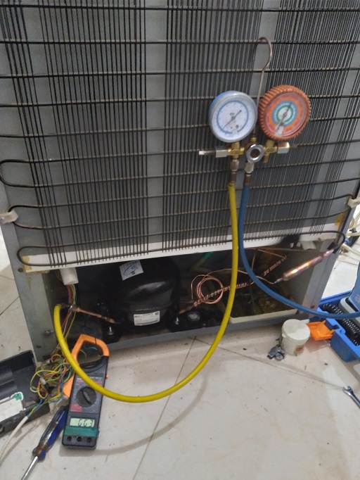 تعویض موتور یخچال فریزر میشل مدل MRF-1120AS در رشت 09112305332