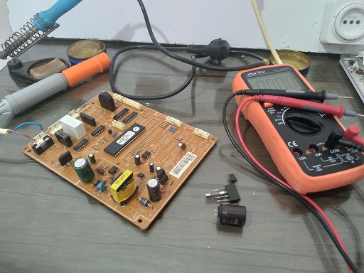 تعمیر برد الکترونیکی یخچال فریزر سامسونگ در رشت 09112305332