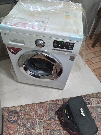 رفع مشکل ارور LE ماشین لباسشویی ال جی در رشت 09112305332