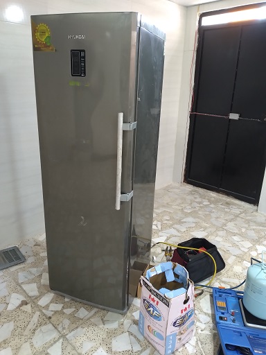 تعمیر یخچال فریزر هیوندای مدل HFR-7041 در رشت 09112305332