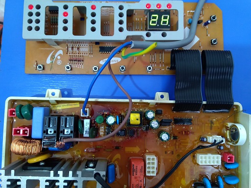 تعمیر برد الکترونیکی ماشین لباسشویی سامسونگ مدل B1075TS در رشت 09112305332