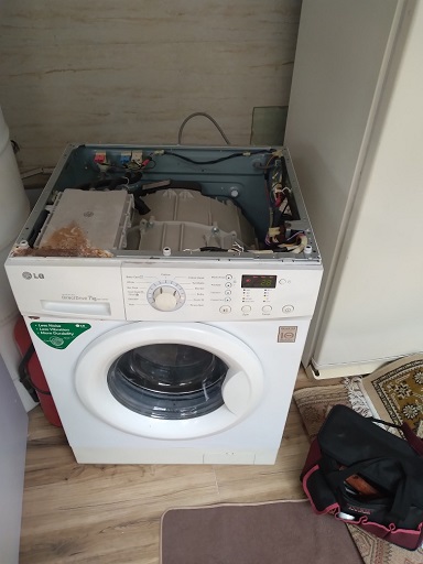 تعمیر برد الکترونیکی ماشین لباسشویی الجی (ال جی) مدل WM-710NW2 در رشت 09112305332