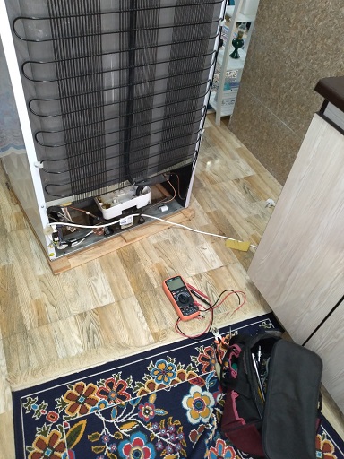 رفع مشکل عدم کارکرد موتور و عدم سرمایش یخچال فریزر جهان شرق مدل PRF22 در رشت 09112305332